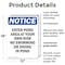 Signmission Enter Pond Area At Your Own Risk, 12 in W x Rectangle, Plastic OS-2PACK-NS-P-1218-V-12082 - alternate 5